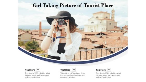 Girl Taking Picture Of Tourist Place Ppt PowerPoint Presentation Summary Example PDF