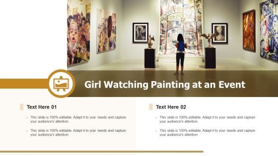 Girl Watching Painting At An Event Ppt Pictures Good PDF