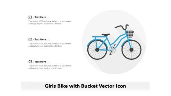 Girls Bike With Bucket Vector Icon Ppt PowerPoint Presentation Portfolio Visual Aids PDF