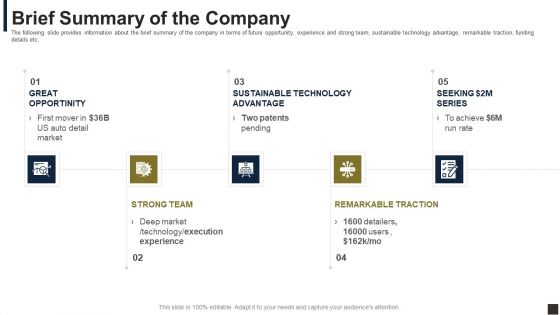 Gleamr Capital Raising Pitch Deck Brief Summary Of The Company Ppt Show Skills PDF