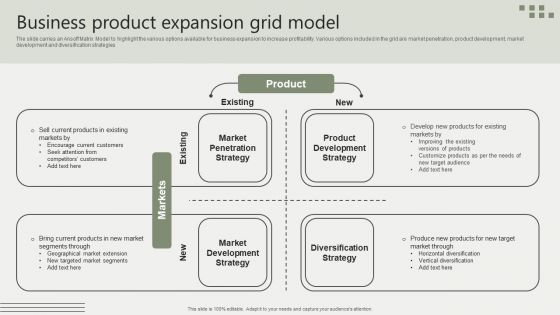 Global Business Market Development Guide Business Product Expansion Grid Model Summary PDF