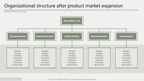 Global Business Market Development Guide Organizational Structure After Product Market Expansion Professional PDF