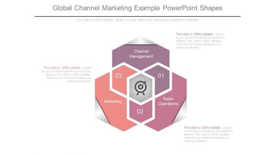 Global Channel Marketing Example Powerpoint Shapes