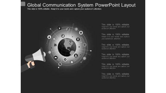 Global Communication System Powerpoint Layout