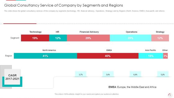 Global Consultancy Service Of Company By Segments And Regions Graphics PDF