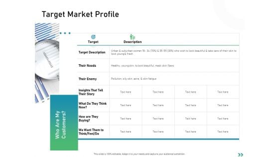 Global Expansion Strategies Target Market Profile Ppt Infographics Slides PDF