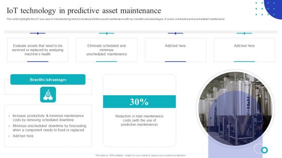 Global Internet Of Things In Manufacturing Iot Technology In Predictive Asset Maintenance Structure PDF