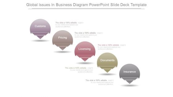 Global Issues In Business Diagram Powerpoint Slide Deck Template