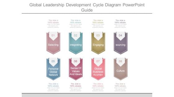 Global Leadership Development Cycle Diagram Powerpoint Guide