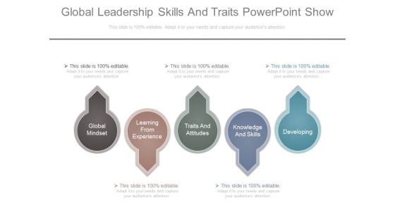 Global Leadership Skills And Traits Powerpoint Show