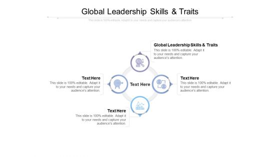 Global Leadership Skills And Traits Ppt PowerPoint Presentation Slides Infographics Cpb