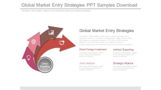 Global Market Entry Strategies Ppt Samples Download