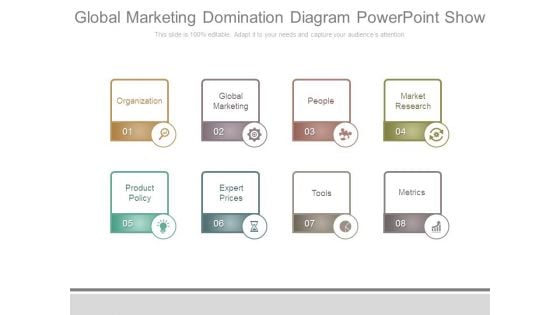 Global Marketing Domination Diagram Powerpoint Show