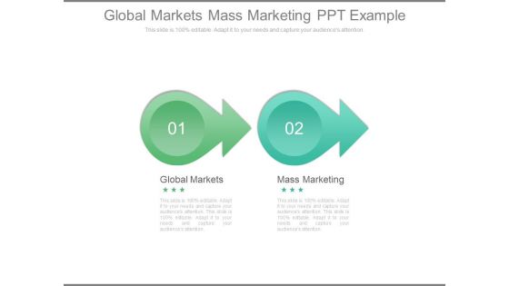 Global Markets Mass Marketing Ppt Example