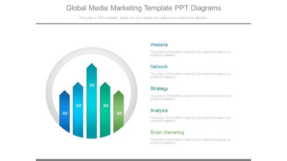 Global Media Marketing Template Ppt Diagrams