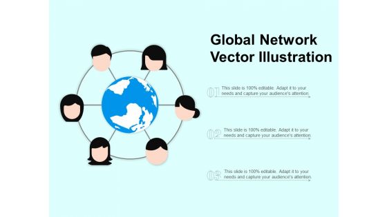 Global Network Vector Illustration Ppt PowerPoint Presentation Diagram Templates PDF