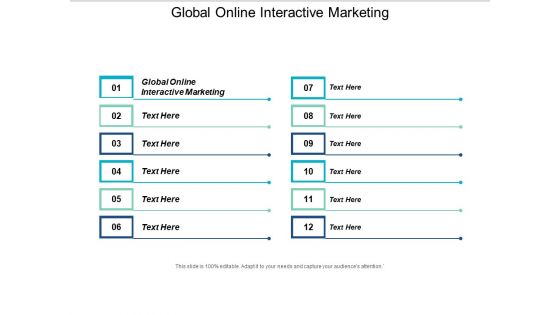 Global Online Interactive Marketing Ppt PowerPoint Presentation Layouts Picture Cpb