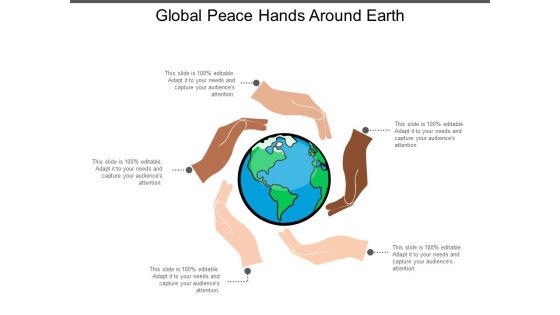 Global Peace Hands Around Earth Ppt PowerPoint Presentation Styles Skills