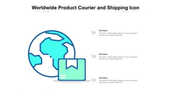 Global Product Delivery And Shipping Icon Ppt PowerPoint Presentation Slides Outline PDF
