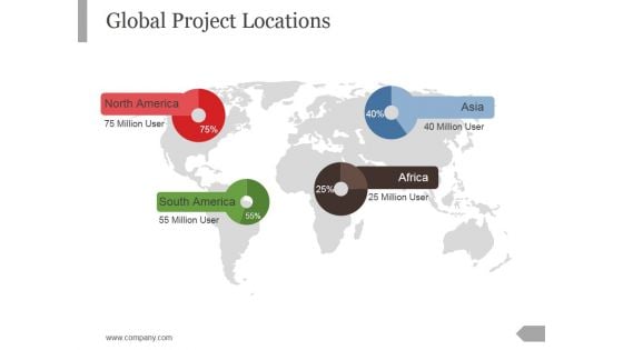 Global Project Locations Ppt PowerPoint Presentation Styles