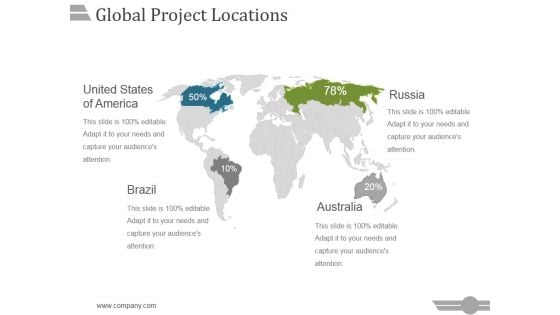 Global Project Locations Ppt PowerPoint Presentation Summary