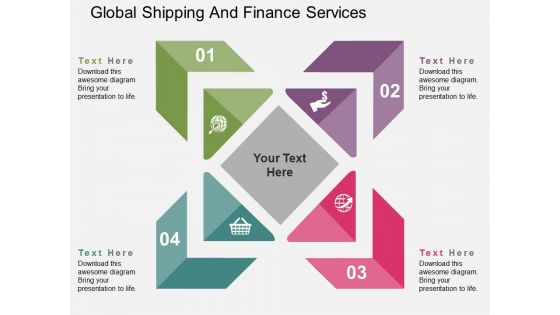 Global Shipping And Finance Services Powerpoint Templates