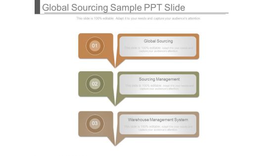 Global Sourcing Sample Ppt Slide