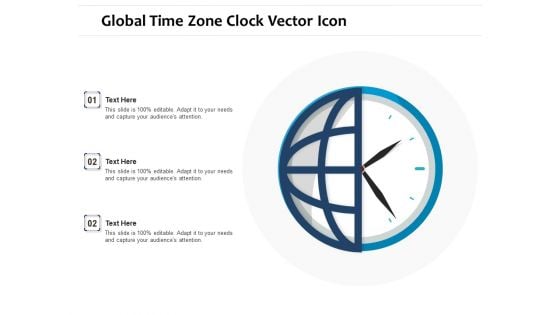 Global Time Zone Clock Vector Icon Ppt PowerPoint Presentation File Icons PDF