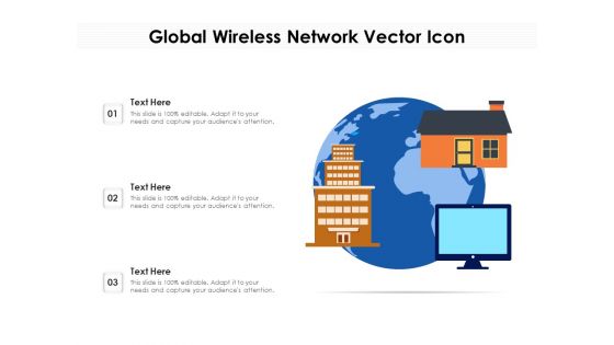 Global Wireless Network Vector Icon Ppt PowerPoint Presentation Gallery Infographic Template PDF