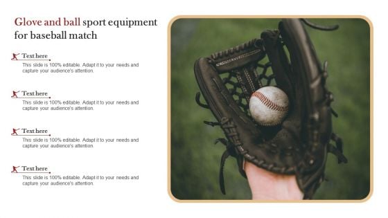 Glove And Ball Sport Equipment For Baseball Match Slides PDF