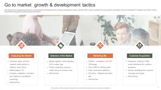 Go To Market Growth And Development Tactics Infographics PDF
