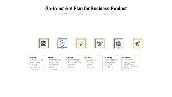 Go To Market Plan For Business Product Ppt PowerPoint Presentation Styles Design Ideas PDF