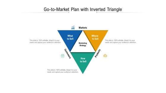 Go To Market Plan With Inverted Triangle Ppt PowerPoint Presentation File Shapes PDF