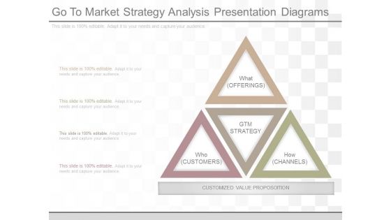 Go To Market Strategy Analysis Presentation Diagrams