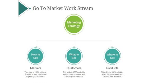 Go To Market Work Stream Template 1 Ppt PowerPoint Presentation Slides
