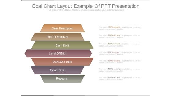 Goal Chart Layout Example Of Ppt Presentation