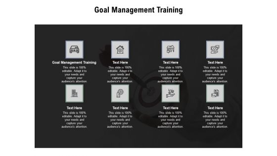 Goal Management Training Ppt PowerPoint Presentation Professional Example File Cpb Pdf