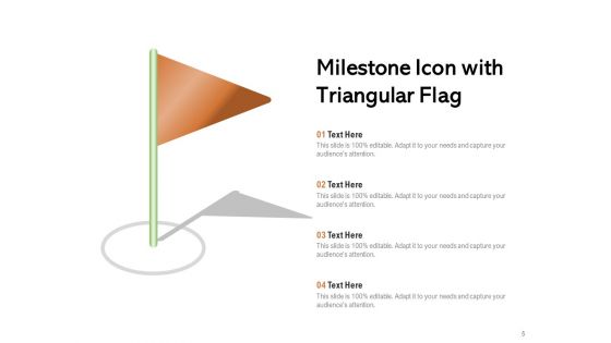 Goal Planning Icon Milestone Triangular Circle Ppt PowerPoint Presentation Complete Deck