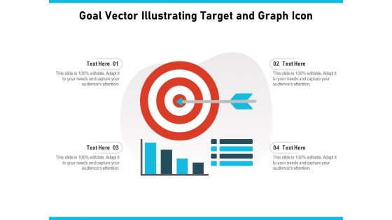 Goal Vector Illustrating Target And Graph Icon Ppt PowerPoint Presentation Gallery Inspiration PDF