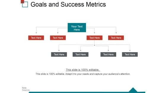 Goals And Success Metrics Ppt PowerPoint Presentation Infographic Template Infographic Template