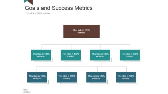 Goals And Success Metrics Ppt PowerPoint Presentation Professional Ideas