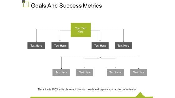 Goals And Success Metrics Ppt PowerPoint Presentation Show Slideshow