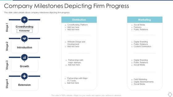 Goals Slide Pitch Deck Company Milestones Depicting Firm Progress Slides PDF Goals Slide Pitch Deck Company Milestones Depicting Firm Progress Slides PDF