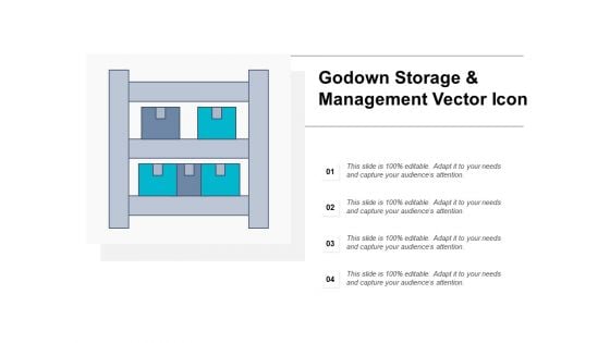 Godown Storage And Management Vector Icon Ppt PowerPoint Presentation Portfolio Mockup