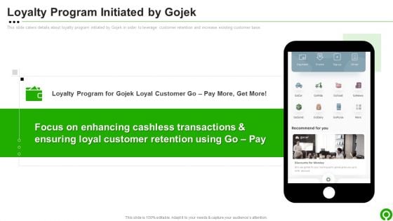 Gojek Investor Capital Financing Pitch Deck Loyalty Program Initiated By Gojek Rules PDF