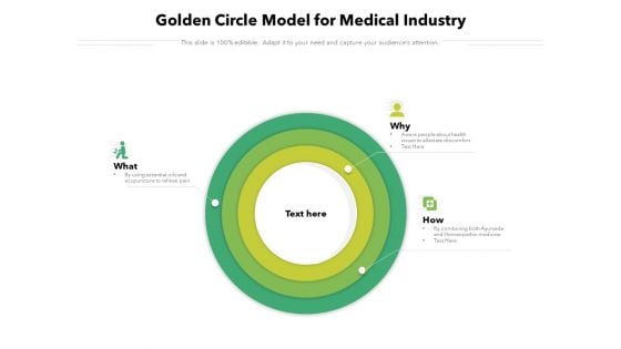 Golden Circle Model For Medical Industry Ppt PowerPoint Presentation Summary Aids PDF Golden Circle Model For Medical Industry Ppt PowerPoint Presentation Summary Aids PDF