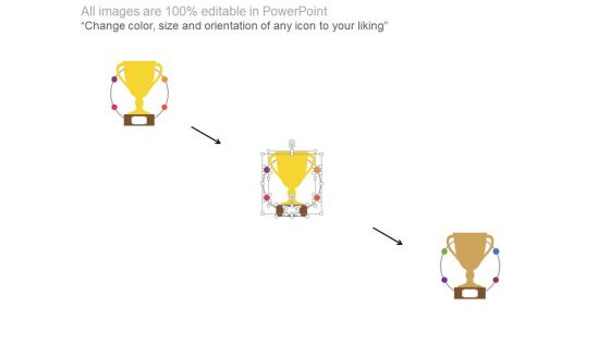 Golden Trophy For Business Achievements Powerpoint Slides
