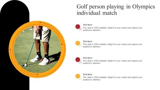 Golf Person Playing In Olympics Individual Match Summary PDF