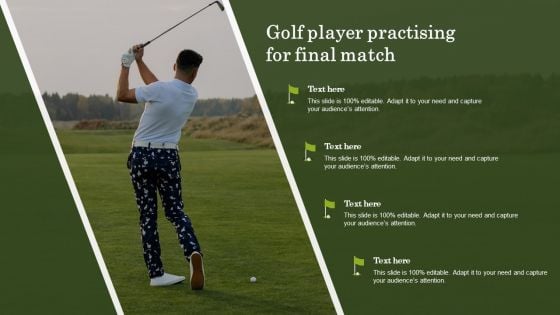 Golf Player Practising For Final Match Diagrams PDF