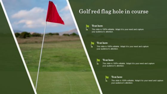 Golf Red Flag Hole In Course Demonstration PDF